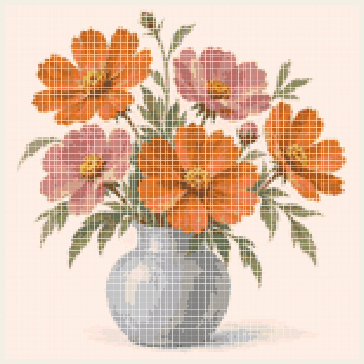 Kreuzstich-Vorlage Bouquet of Flowers nach xstitchr.com